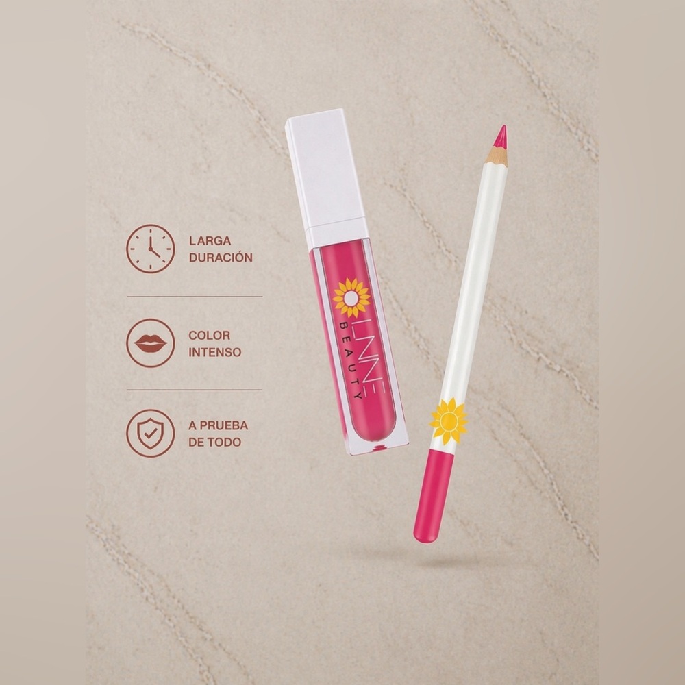 LuxeVelvet Matte Lip Duo | Long Lasting Waterproof Lipstick & Liner Set - Picture 3 of 16